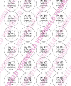 Eetbare Cupcakeprint New Adventures - 24 cupcake rondjes