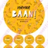 Eetbare taartprint nieuwe baan 1 - 18 cm rond + 8 cupcake rondjes bij cake, bake & love 3
