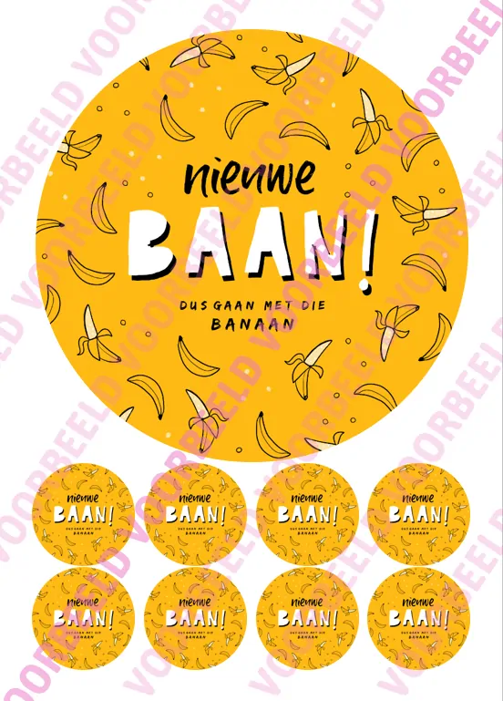 Eetbare taartprint nieuwe baan 1 - 18 cm rond + 8 cupcake rondjes bij cake, bake & love 5 Eetbare taartprint nieuwe baan 1 - 18 cm rond + 8 cupcake rondjes