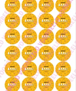 Eetbare Cupcakeprint Nieuwe baan 1 - 24 cupcake rondjes