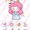 Prinses3 18 cm + 8 cupcakes bij cake, bake & love 1