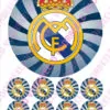 Eetbare taartprint real madrid - 18 cm rond + 8 cupcake rondjes bij cake, bake & love 2 Eetbare taartprint real madrid - 18 cm rond + 8 cupcake rondjes bij cake, bake & love 1