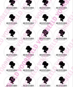 Eetbare Cupcakeprint Reinders - 24 cupcake rondjes