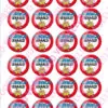 Eetbare cupcakeprint rijbewijs - 24 cupcake rondjes bij cake, bake & love 1