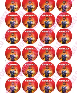 Eetbare Cupcakeprint Roblox 2 - 24 cupcake rondjes