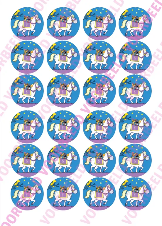 Eetbare cupcakeprint sinterklaas woezel en pip - 24 cupcake rondjes bij cake, bake & love 5 Eetbare cupcakeprint sinterklaas woezel en pip - 24 cupcake rondjes