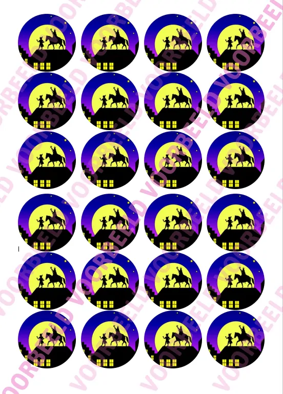 Eetbare cupcakeprint sinterklaas 4 - 24 cupcake rondjes bij cake, bake & love 5 Eetbare cupcakeprint sinterklaas 4 - 24 cupcake rondjes