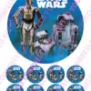 Eetbare taartprint star wars 1 - 18 cm rond + 8 cupcake rondjes bij cake, bake & love 3