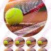 Eetbare taartprint tennis - 18 cm rond + 8 cupcake rondjes bij cake, bake & love 1