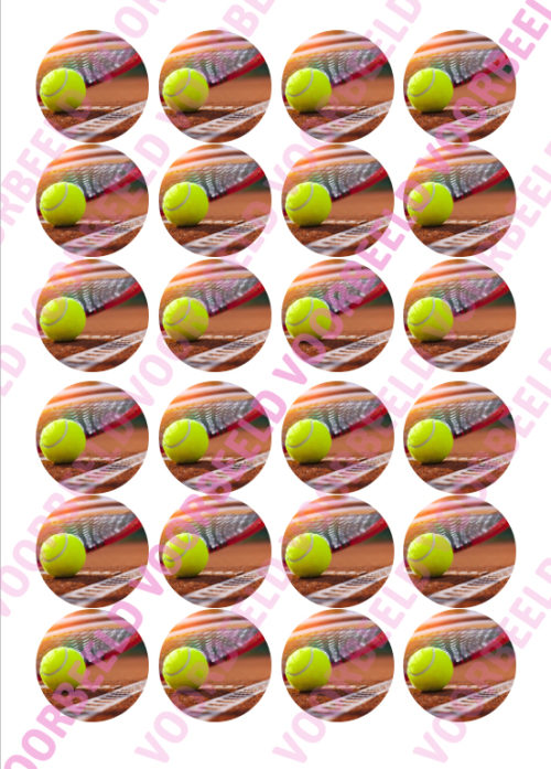 Tennis 24 cupcakes bij cake, bake & love 5