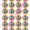 Eetbare cupcakeprint toy story 3 - 24 cupcake rondjes bij cake, bake & love 3