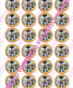 Eetbare Cupcakeprint Toy Story 3 - 24 cupcake rondjes