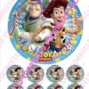 Eetbare taartprint toy story 4 - 18 cm rond + 8 cupcake rondjes bij cake, bake & love 4 Eetbare taartprint toy story 4 - 18 cm rond + 8 cupcake rondjes bij cake, bake & love 3