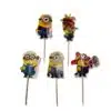Minions cupcake prikkers 24 stuks bij cake, bake & love 3