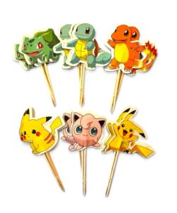 Pokemon cupcake prikkers 24 stuks