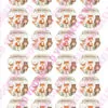 Eetbare cupcakeprint woodland animals 3 - 24 cupcake rondjes bij cake, bake & love 1