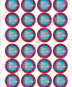 Eetbare Cupcakeprint Zwemdiploma 1 - 24 cupcake rondjes