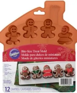 Wilton Silicone Mold Bite-Size Gingerbread