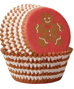 Wilton baking cups gingerbread boy pk/75 bij cake, bake & love 7