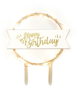 Scrapcooking caketopper met licht happy birthday bij cake, bake & love 9