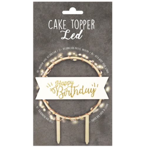 Scrapcooking caketopper met licht happy birthday bij cake, bake & love 5