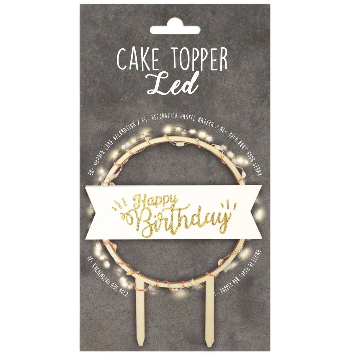 Scrapcooking caketopper met licht happy birthday bij cake, bake & love 5 Scrapcooking caketopper met licht happy birthday