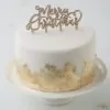 Festive wooden merry christmas cake topper bij cake, bake & love 3