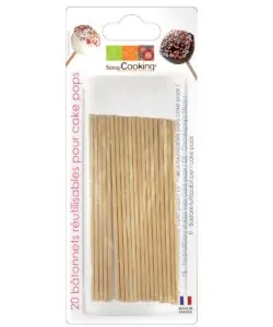 Scrapcooking Wooden Cake Pop Sticks 13 cm pk/20