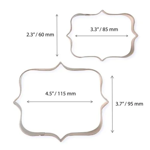 Pme cookie and cake plaque style 1 set/2 - afbeelding 3