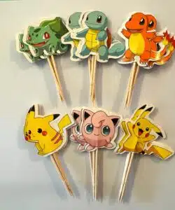 Pokemon cupcake prikkers 24 stuks