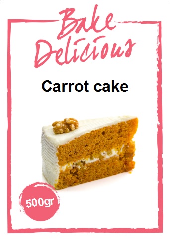 Bake delicious carrot cake 500gr bij cake, bake & love 5