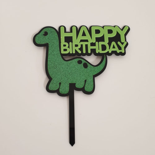 Caketopper happy birthday cute dino bij cake, bake & love 5