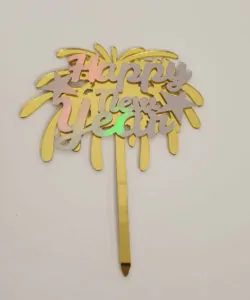 Caketopper Happy New Year Fireworks