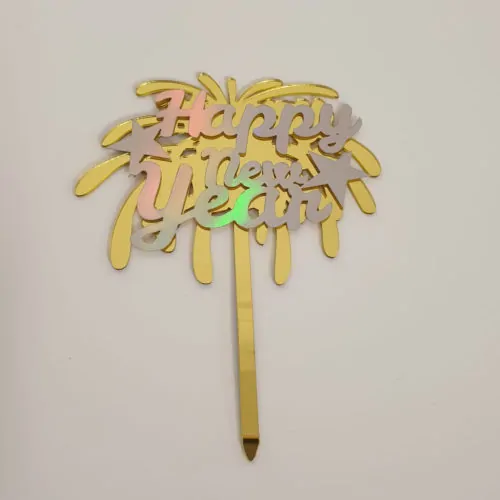 Caketopper happy new year fireworks