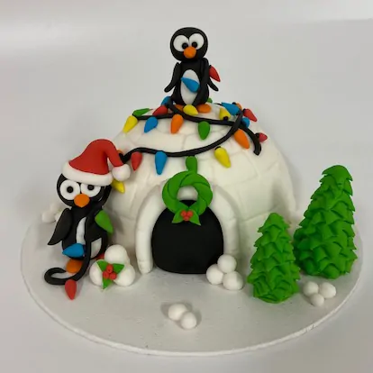 Kerst iglo taartje pakket + stap-voor-stap instructiefilmpje (inclusief bakvorm) bij cake, bake & love 6 Kerst iglo taartje pakket + stap-voor-stap instructiefilmpje (inclusief bakvorm) - afbeelding 2