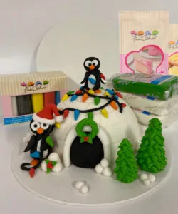 Kerst Iglo Taartje Pakket + stap-voor-stap instructiefilmpje (zonder bakvorm)