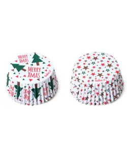 Alternative view of Baking Cups X-mas Tree & Stars 36 stuks