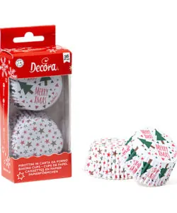 Baking cups x-mas tree & stars 36 stuks bij cake, bake & love 10