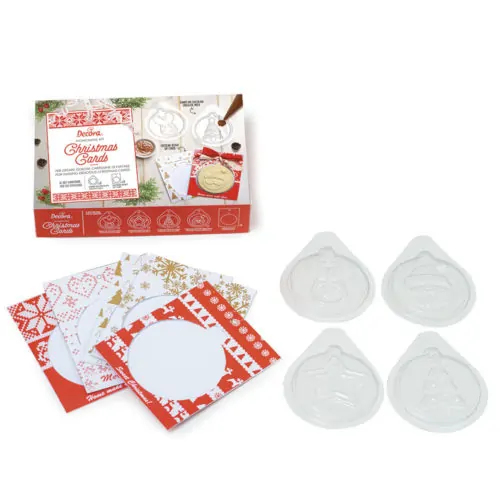 Decora home made christmas card set 16 stuks - afbeelding 5