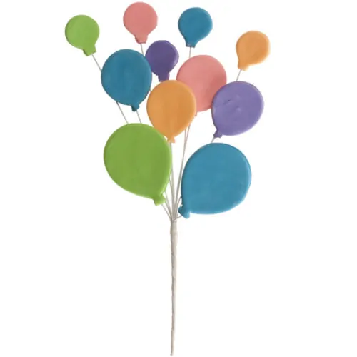 Suikerdecoraties ballonnen op draad