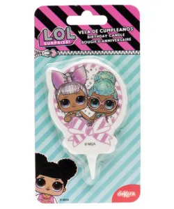 Alternative view of LOL Surprise 2D kaars 7,5 cm
