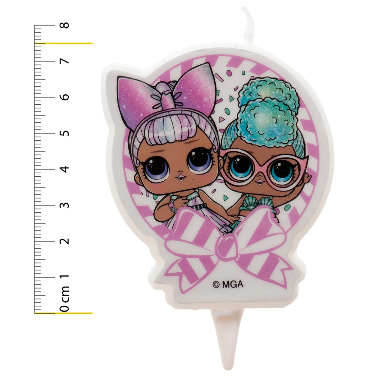 Lol surprise 2d kaars 7,5 cm bij cake, bake & love 7 Lol surprise 2d kaars 7,5 cm - afbeelding 3