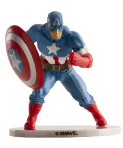 Captain America plastic taarttopper 9 cm