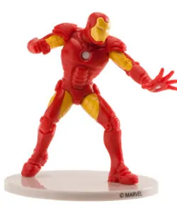 Alternative view of Iron Man plastic taarttopper 9 cm