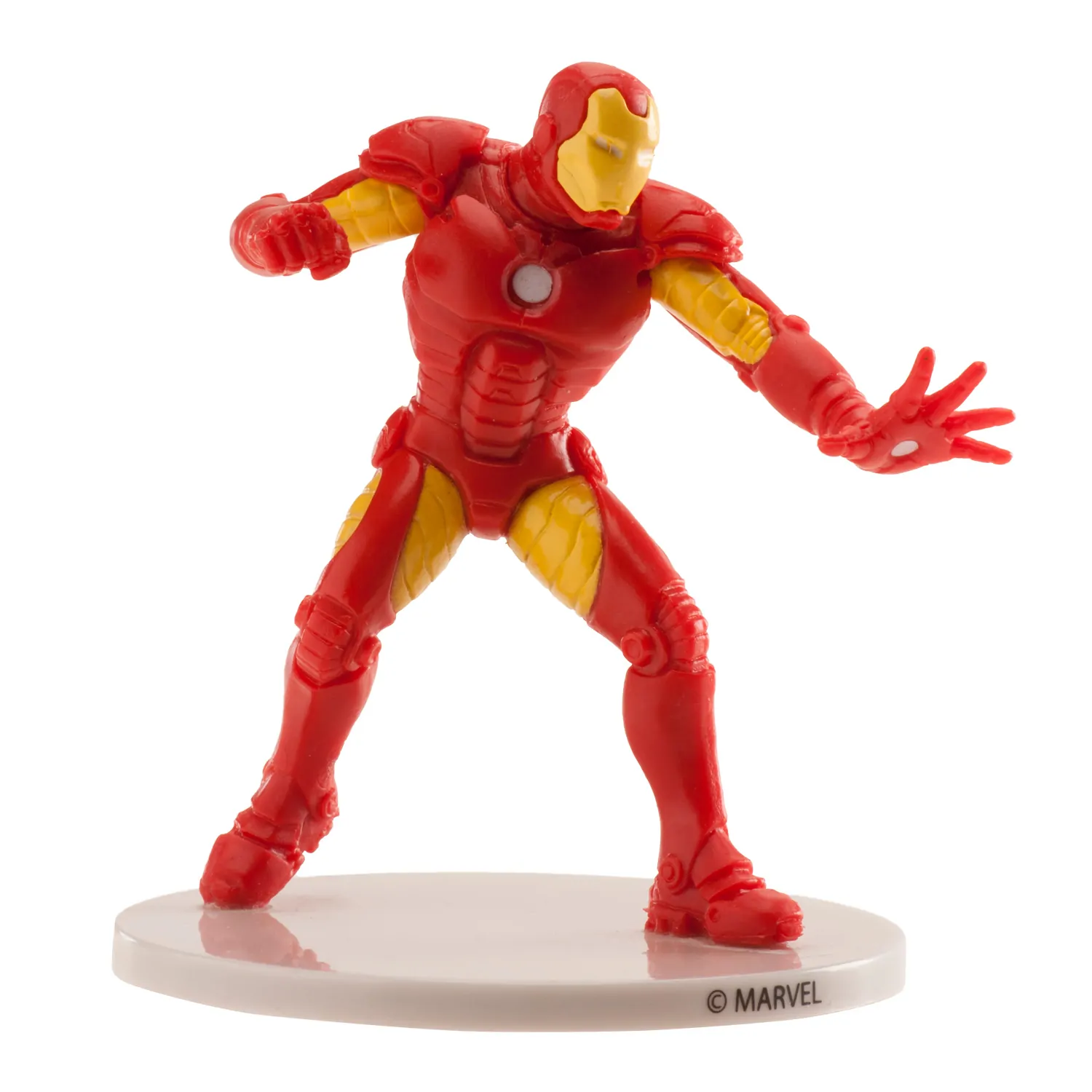Iron man plastic taarttopper 9 cm bij cake, bake & love 6 Iron man plastic taarttopper 9 cm - afbeelding 2