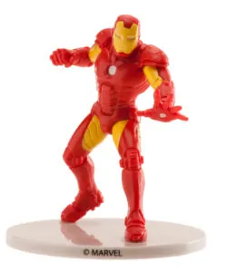 Iron Man plastic taarttopper 9 cm
