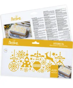 Decora stencil christmas decorations bij cake, bake & love 10