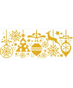 Decora Stencil Christmas Decorations