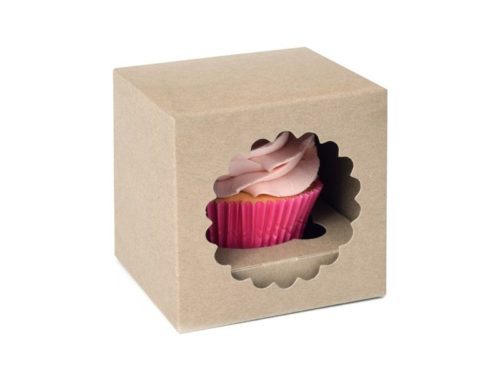 House of marie cupcake box 1 - kraft pk/3 bij cake, bake & love 7