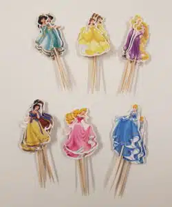 Prinsessen Cupcake prikkers 24 stuks